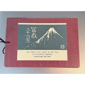Katsushika Hokusai The Thirty Six Views of Mt Fuji Miniature Edition Art Book